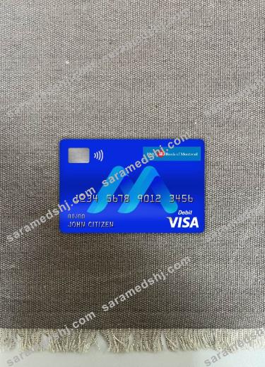 Canada BMO bank of montreal bank visa debit card photolook front